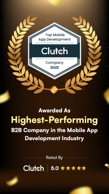 Highest-Performing B2B Company — Mobile App Development — Clutch 2025