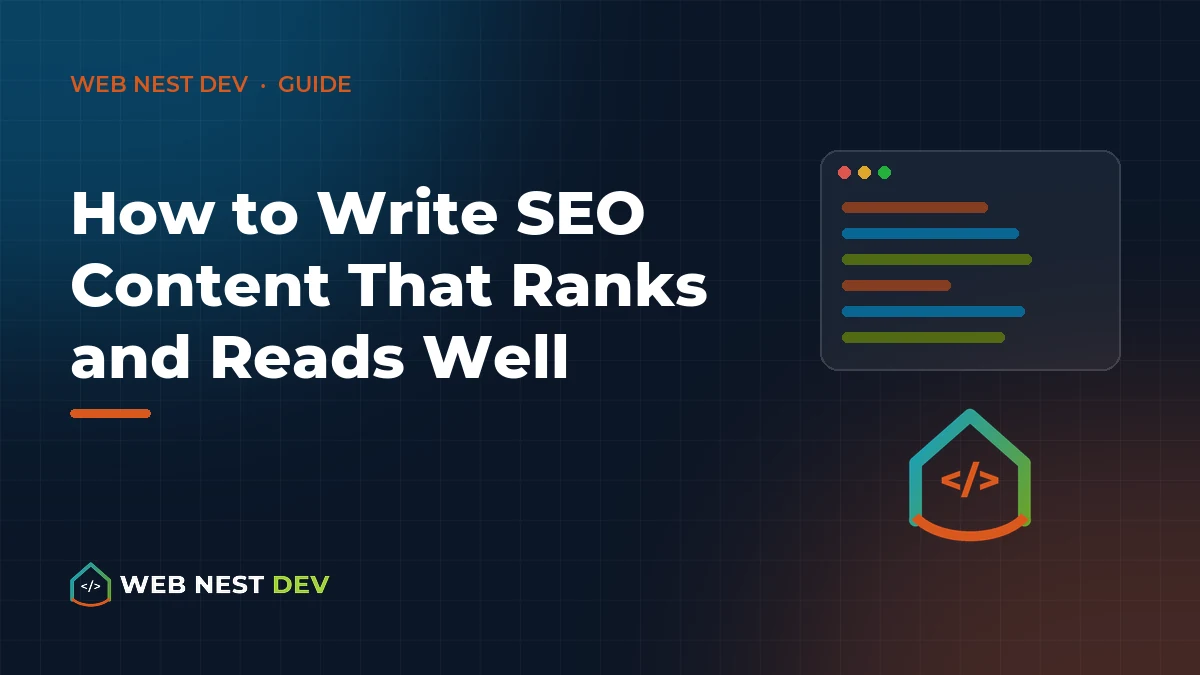 How to Write SEO Content That Ranks and Reads Well