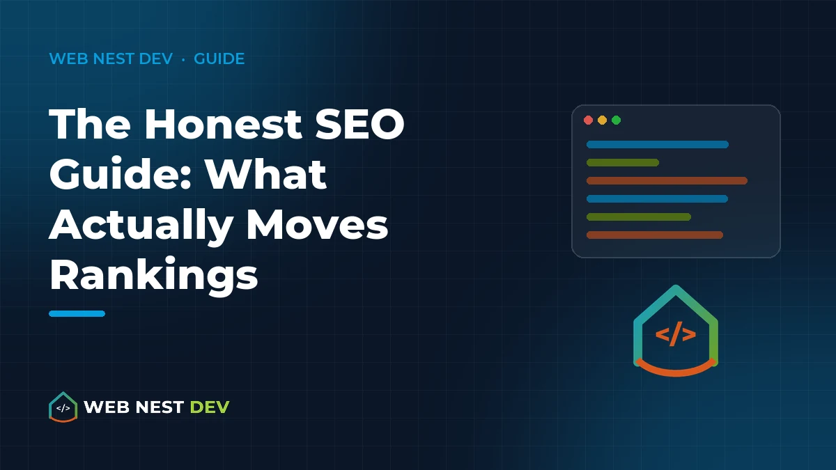 The Honest SEO Guide: What Actually Moves Rankings