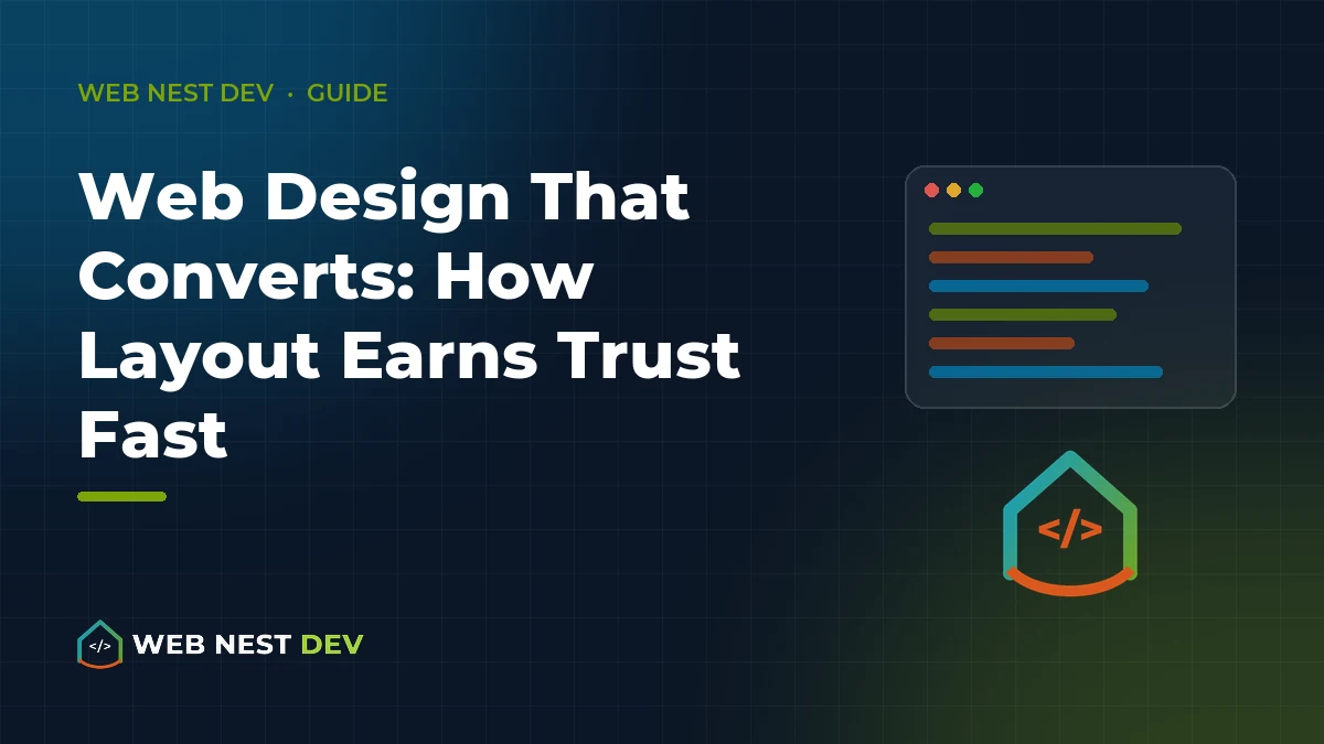 Web Design That Converts: How Layout Earns Trust Fast