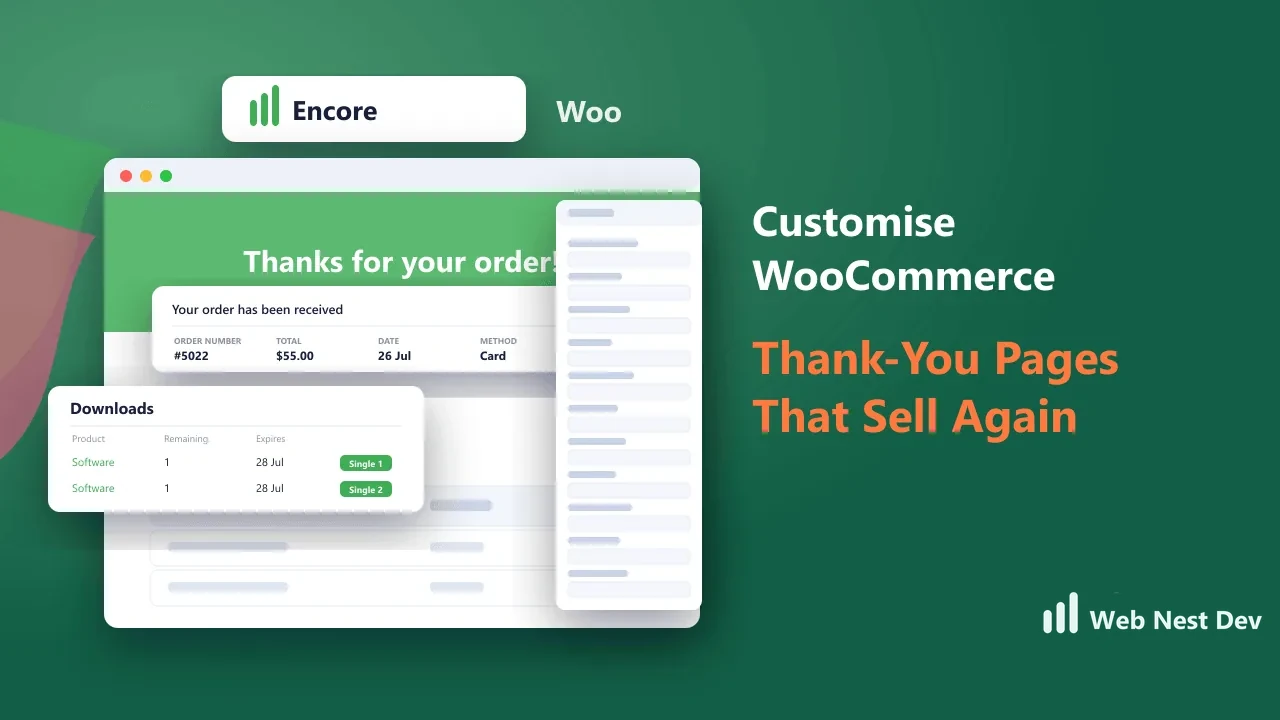 Encore — Thank-You Pages