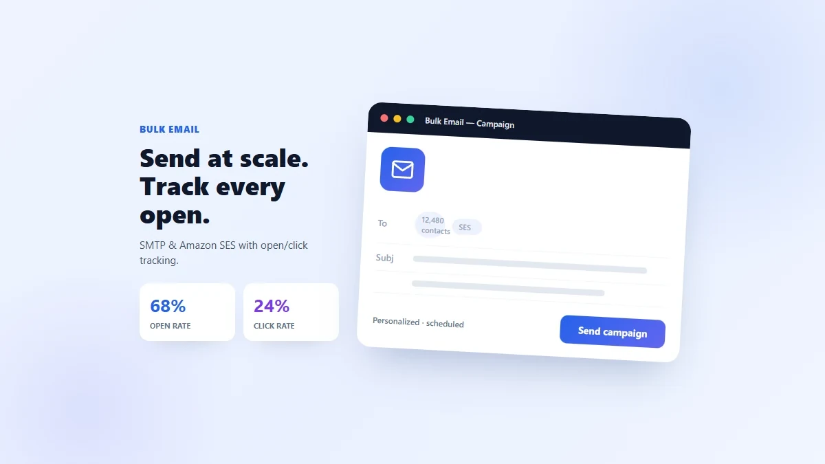 Bulk Email — Marketing Sender