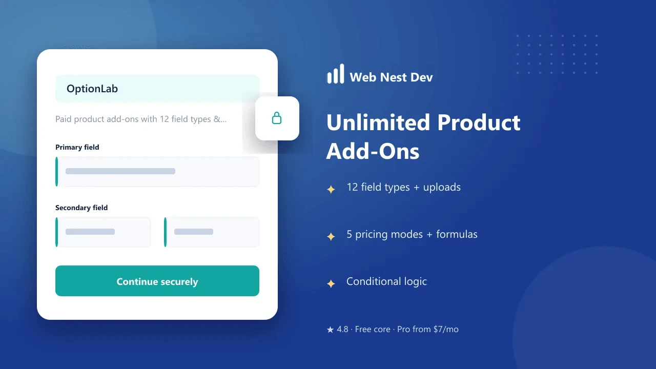 OptionLab — Product Add-Ons