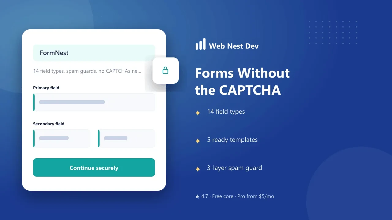 FormNest — Contact Form Builder