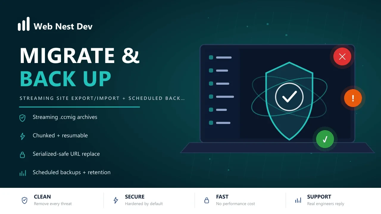 SiteMover — Migration & Backup