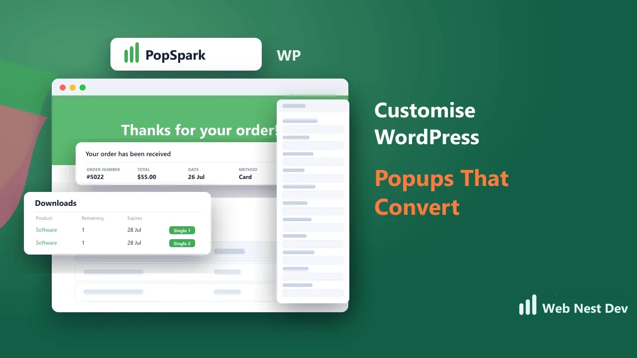 PopSpark — Popup Builder
