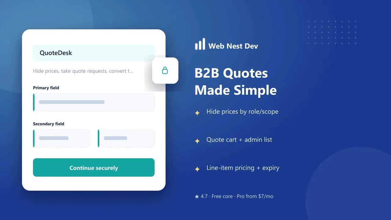 QuoteDesk — B2B Quotes