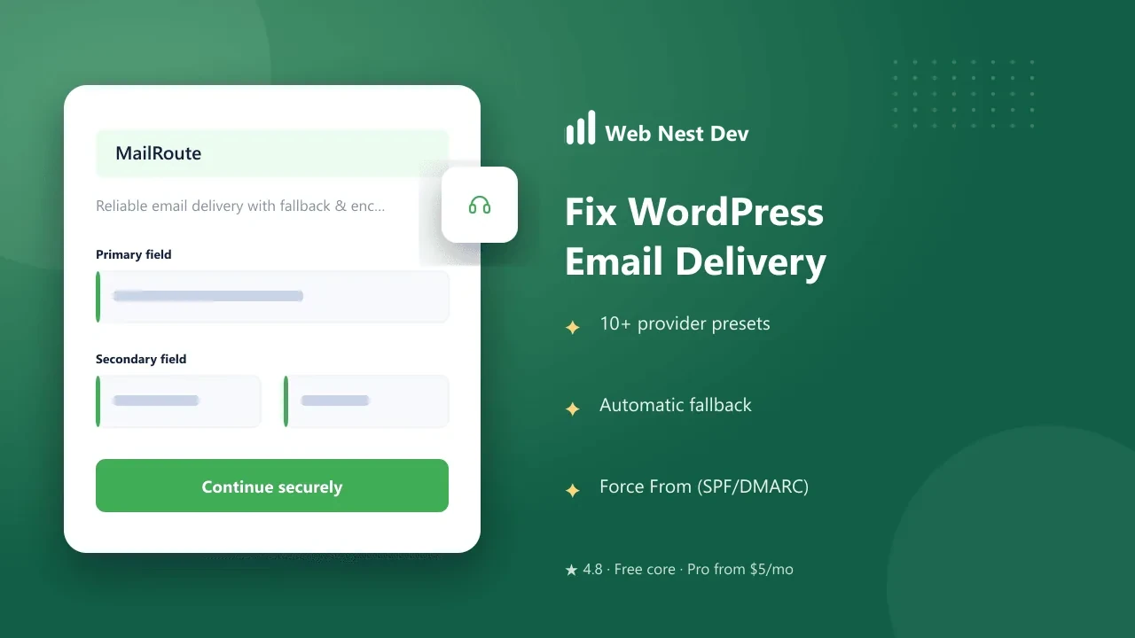 MailRoute — SMTP Mailer